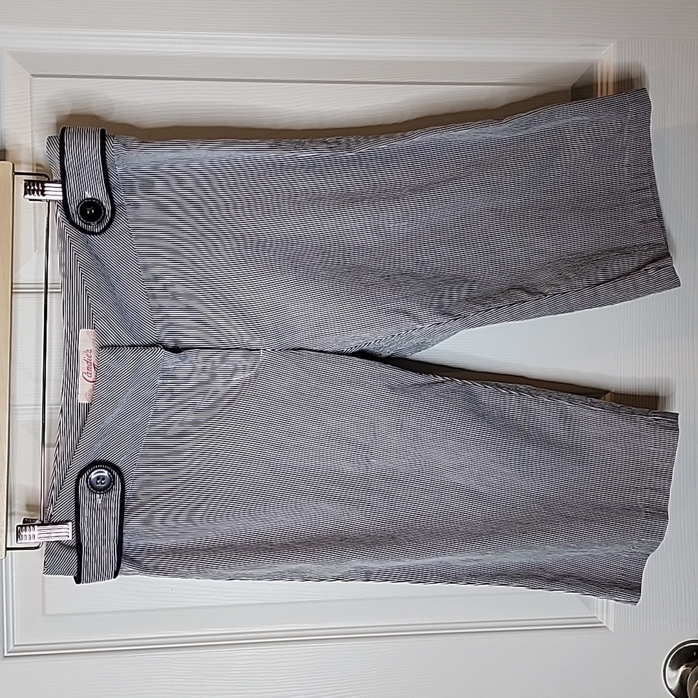 Candie's Pinstripe Long Shorts Knickers Bermuda Shorts, Women's Size 9